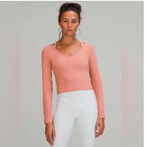 Lululemon Align Long Sleeve Shirt Pink Savannah